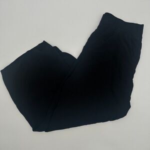 Torrid Ankle Pants Womens 00 Black Slash Pockets Comfort Flat Front Straight Leg